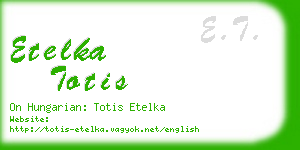 etelka totis business card